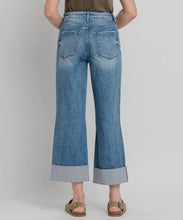 Load image into Gallery viewer, High Rise Wide Leg Cuffed Jeans
