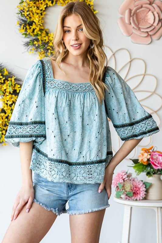 Country Breeze Top - Blue