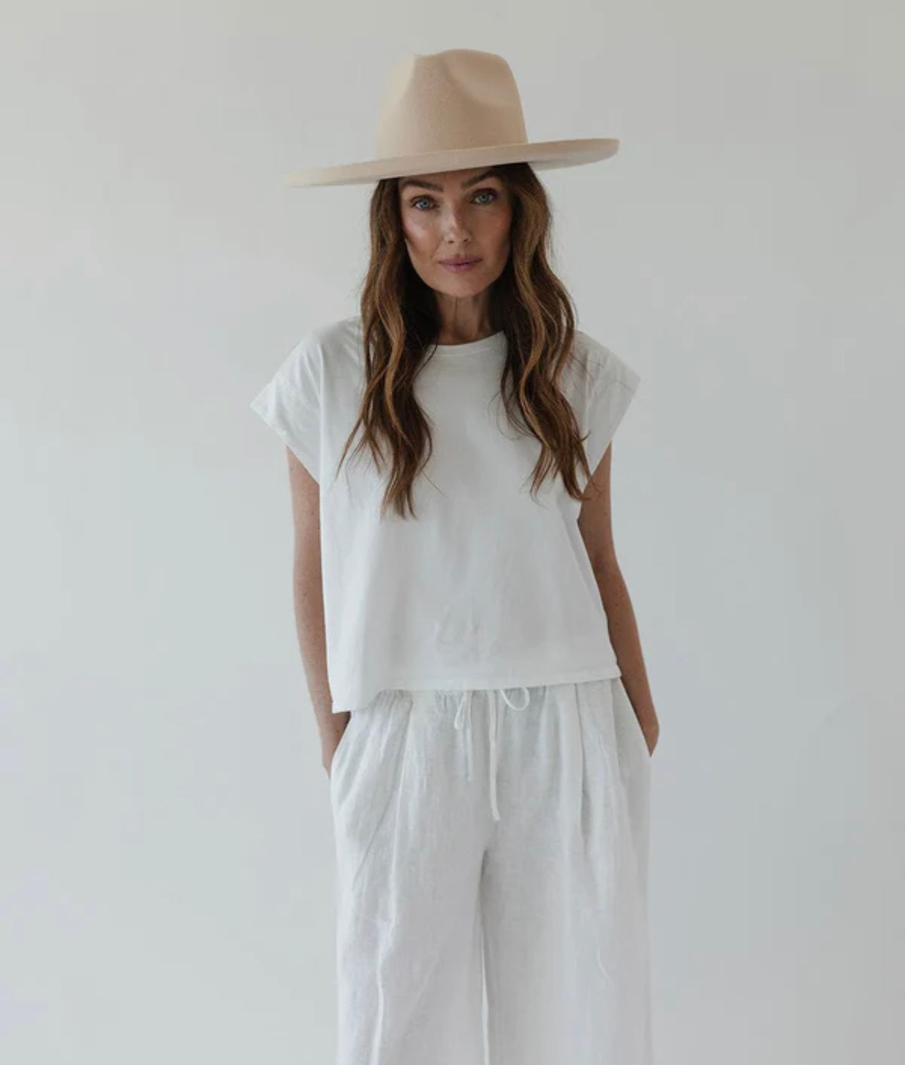 Amelia Pencil Brim by Gigi Pip - Cream