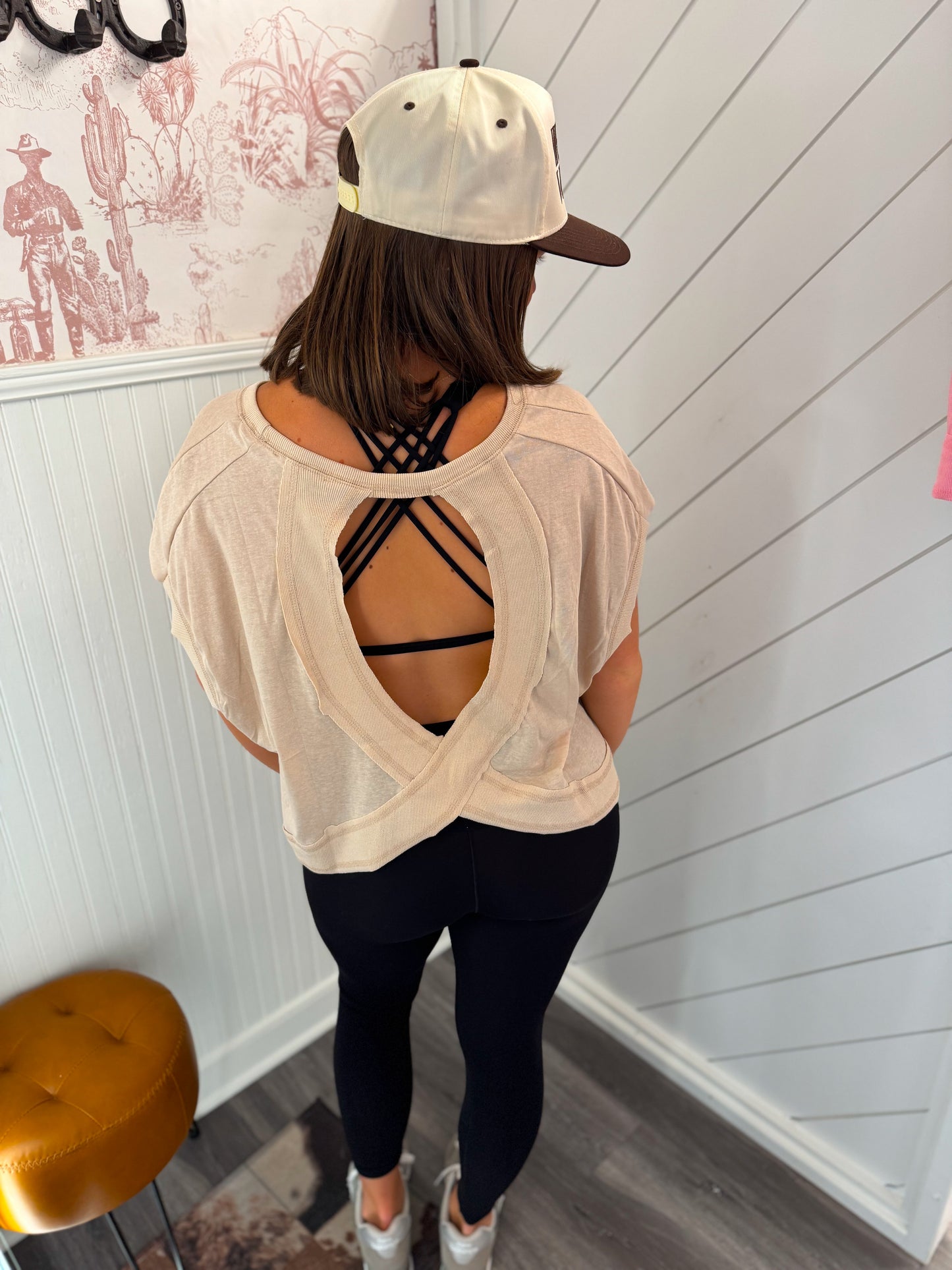 Active Open Back Tops