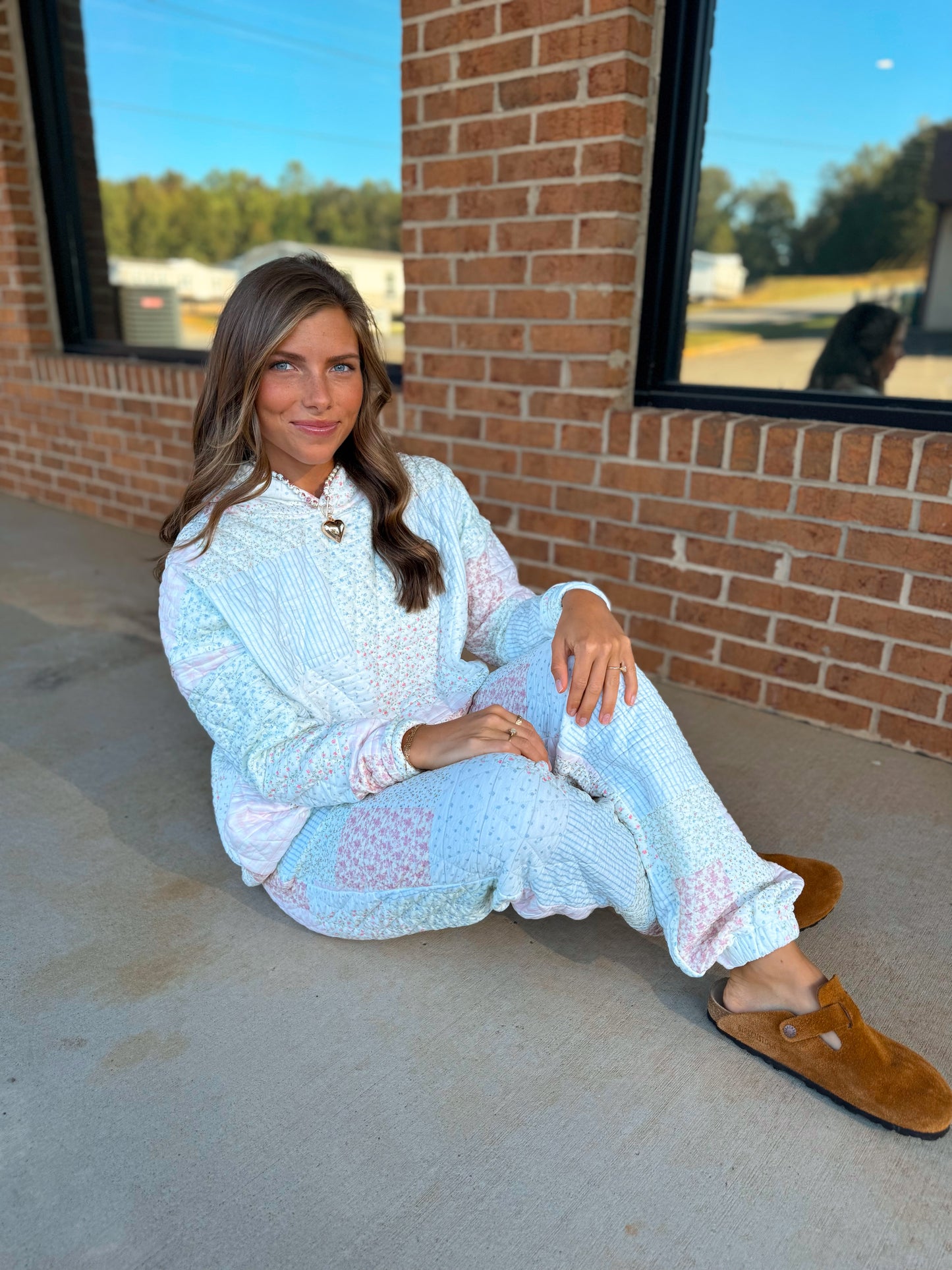 Pastel Quilted Hoodie