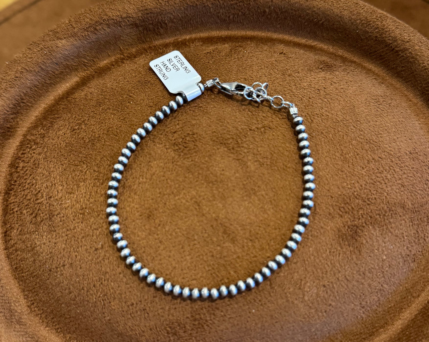 3MM 7” Navajo Pearl Bracelet