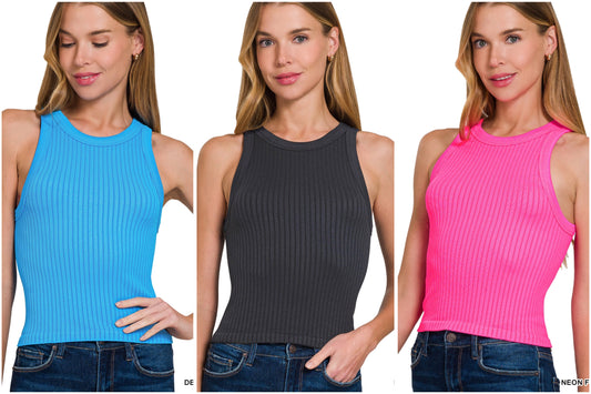 Seamless Ribbed Assorted Tanks
