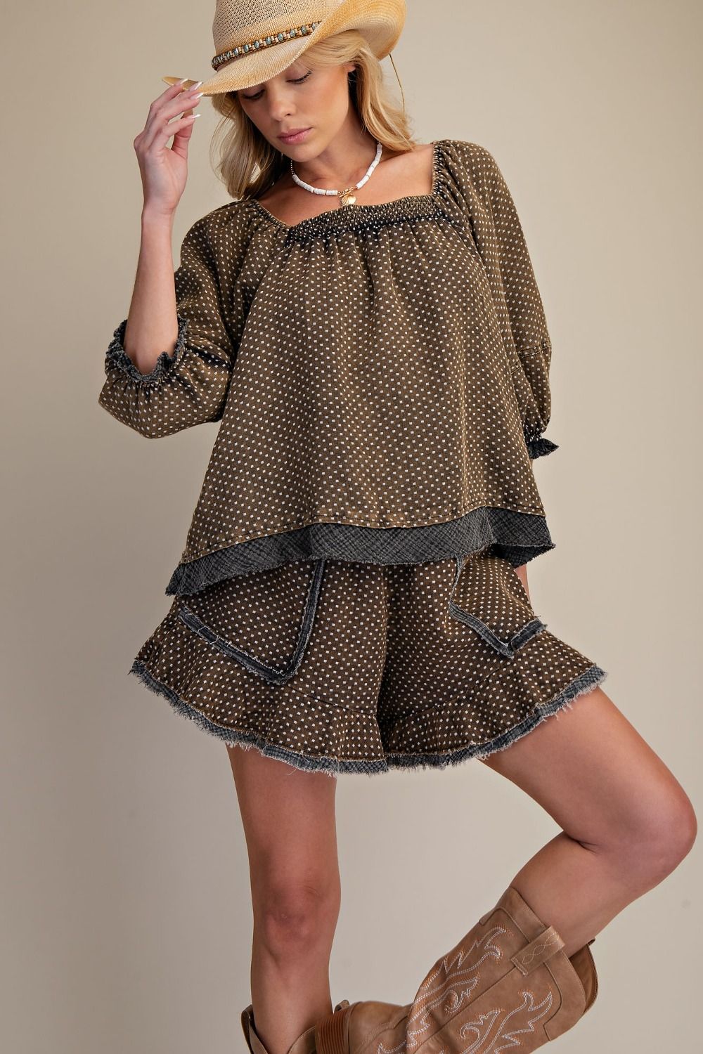 Brown Mini Dot Set
