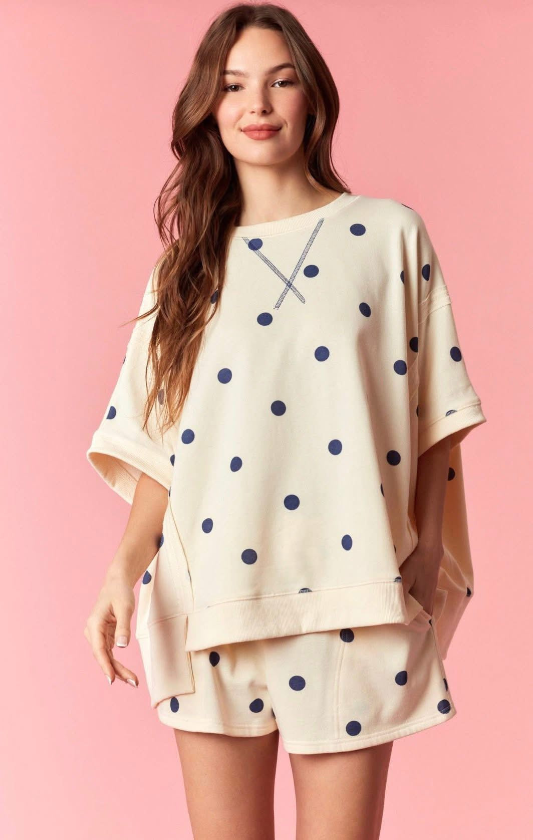 Butter Yellow + Navy Dot Set