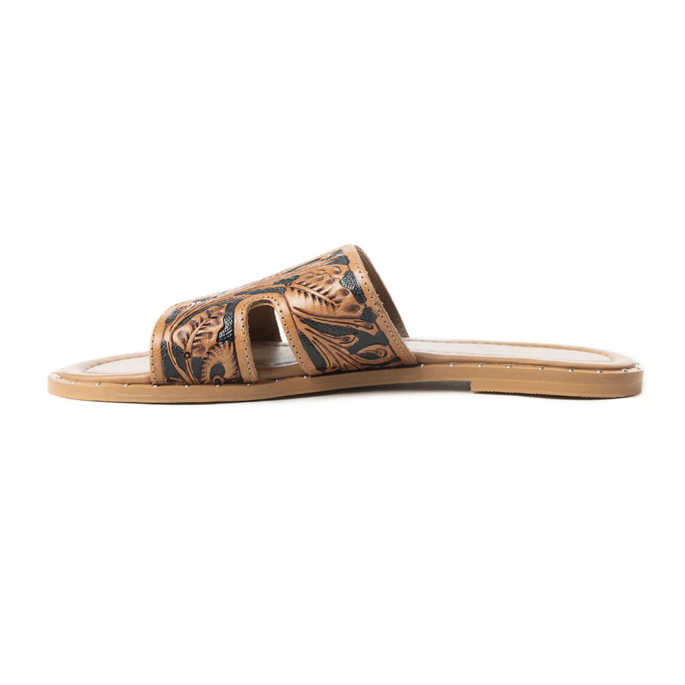 Carmina Tooled Sandals