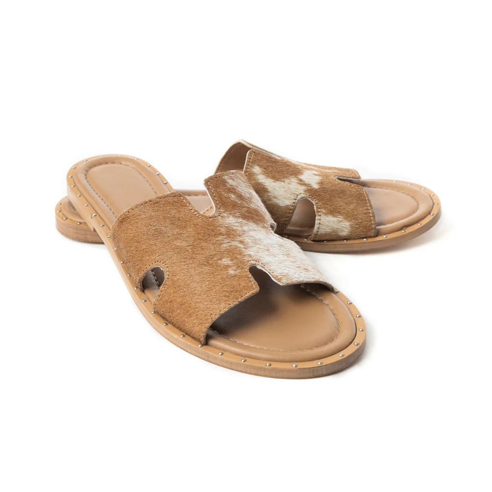 Darleena Cowhide Sandals