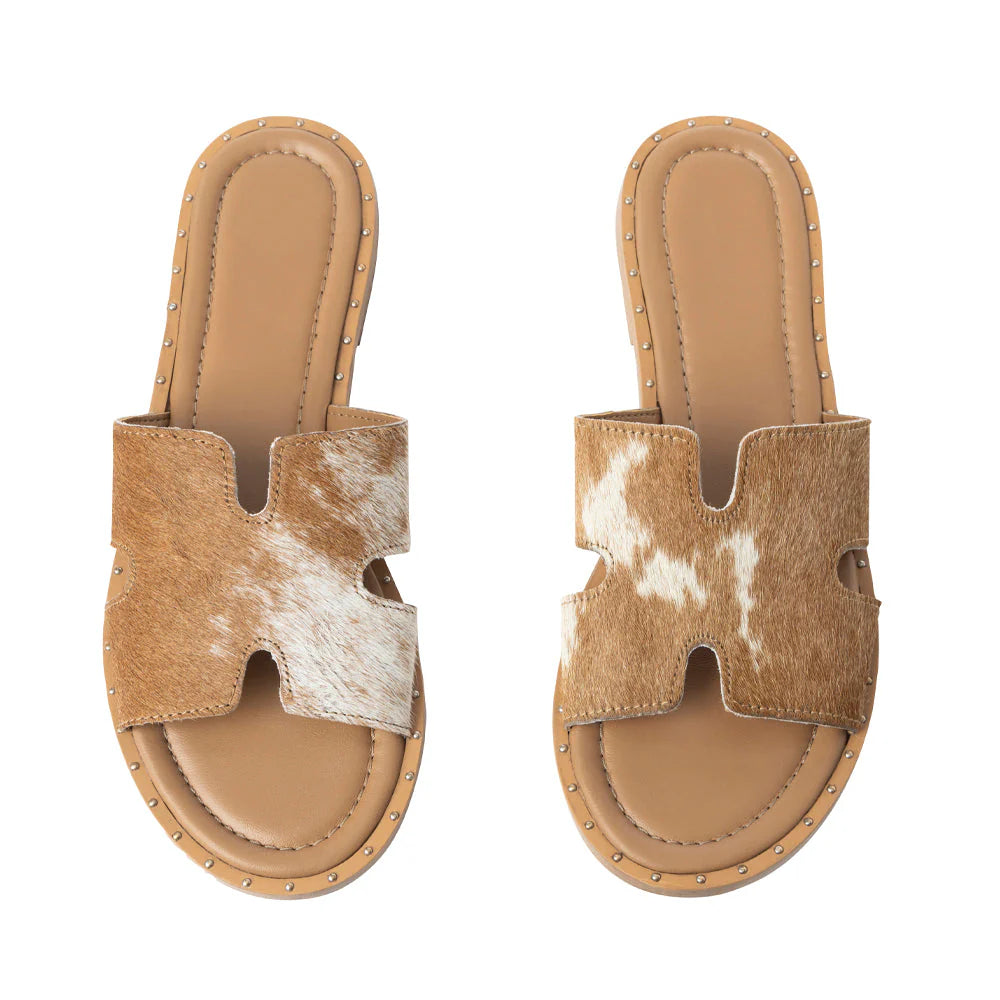 Darleena Cowhide Sandals