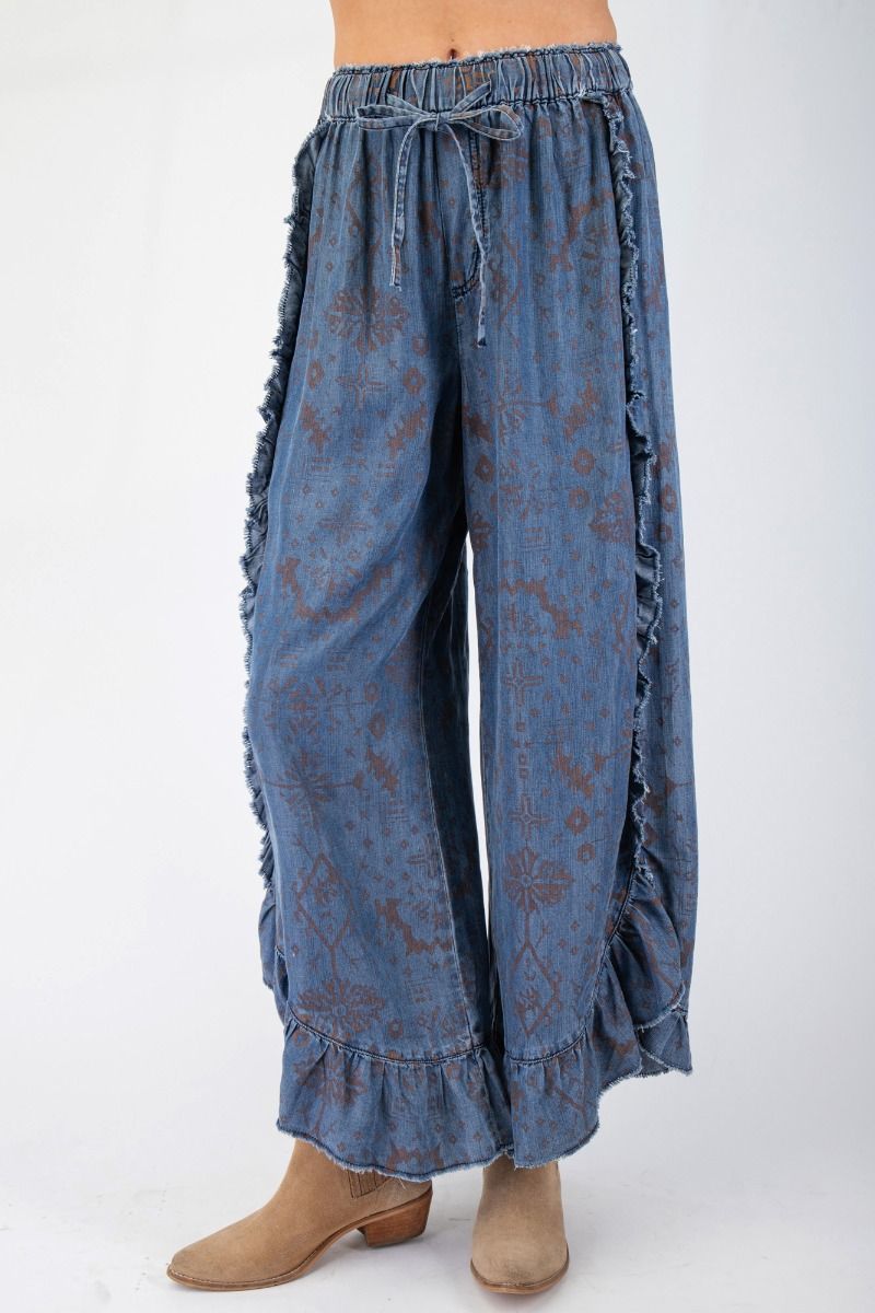 Aztec Ramblin Ruffle Pants