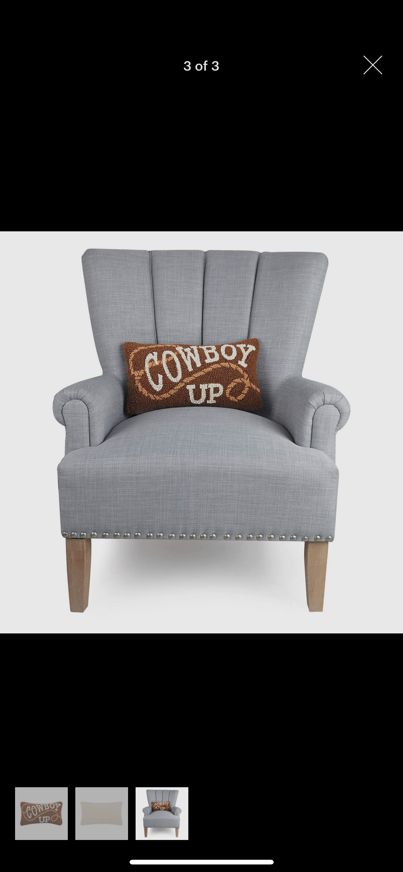 Cowboy Up Hook Pillow