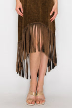 Load image into Gallery viewer, Mineral Wash Fringe Tank Dress
