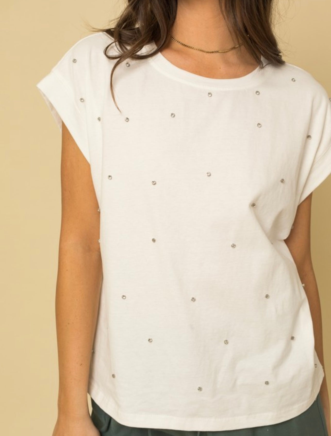 Rhinestone Studs Shirt