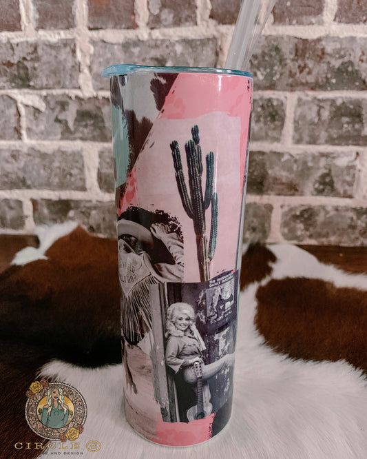 Cowgirl Collage Tumbler