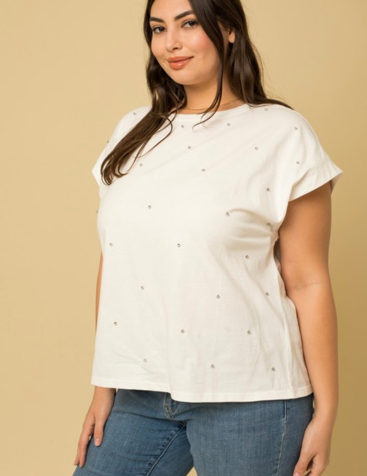 Rhinestone Studs Shirt