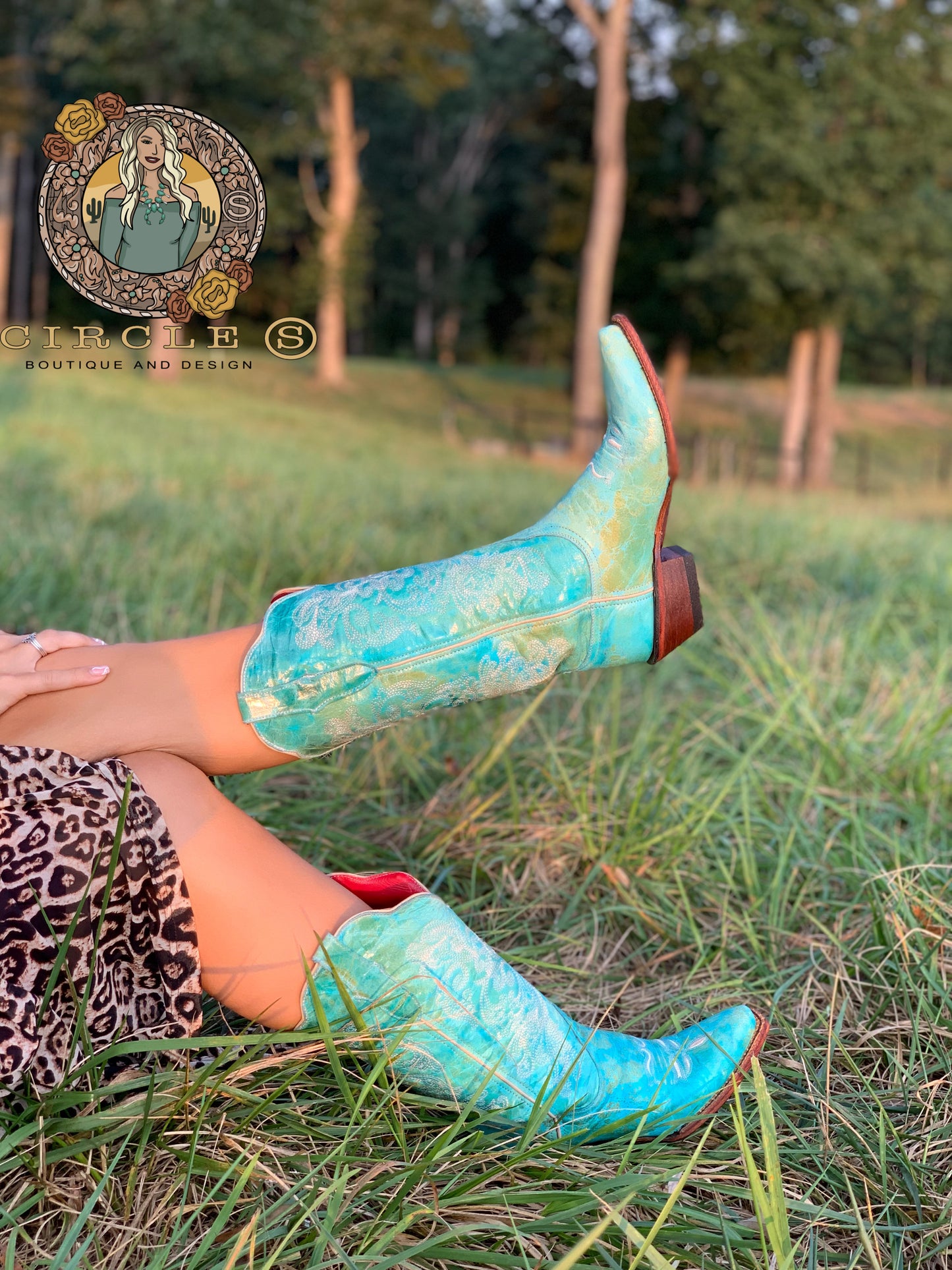 Turquoise Trotter Boots